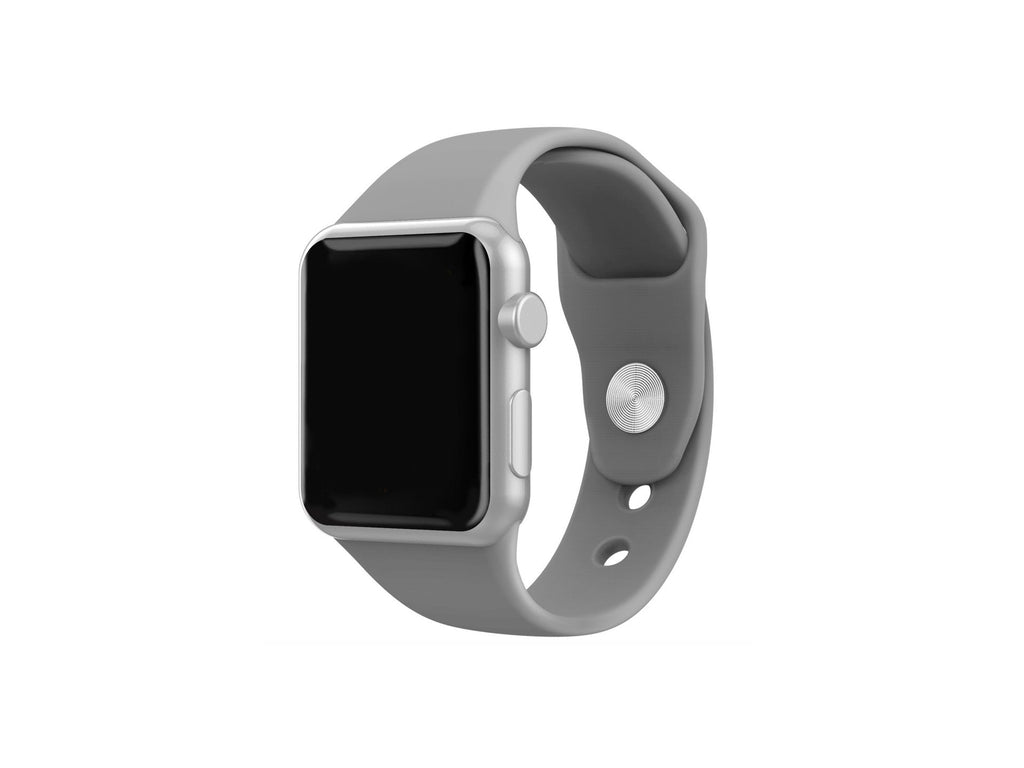 Techancy Pulseira De Silicone Cinzenta KC2106, Compatível Com Apple Watch 42/44/45/49Mm, Material De Silicone, Macio E Confortável.