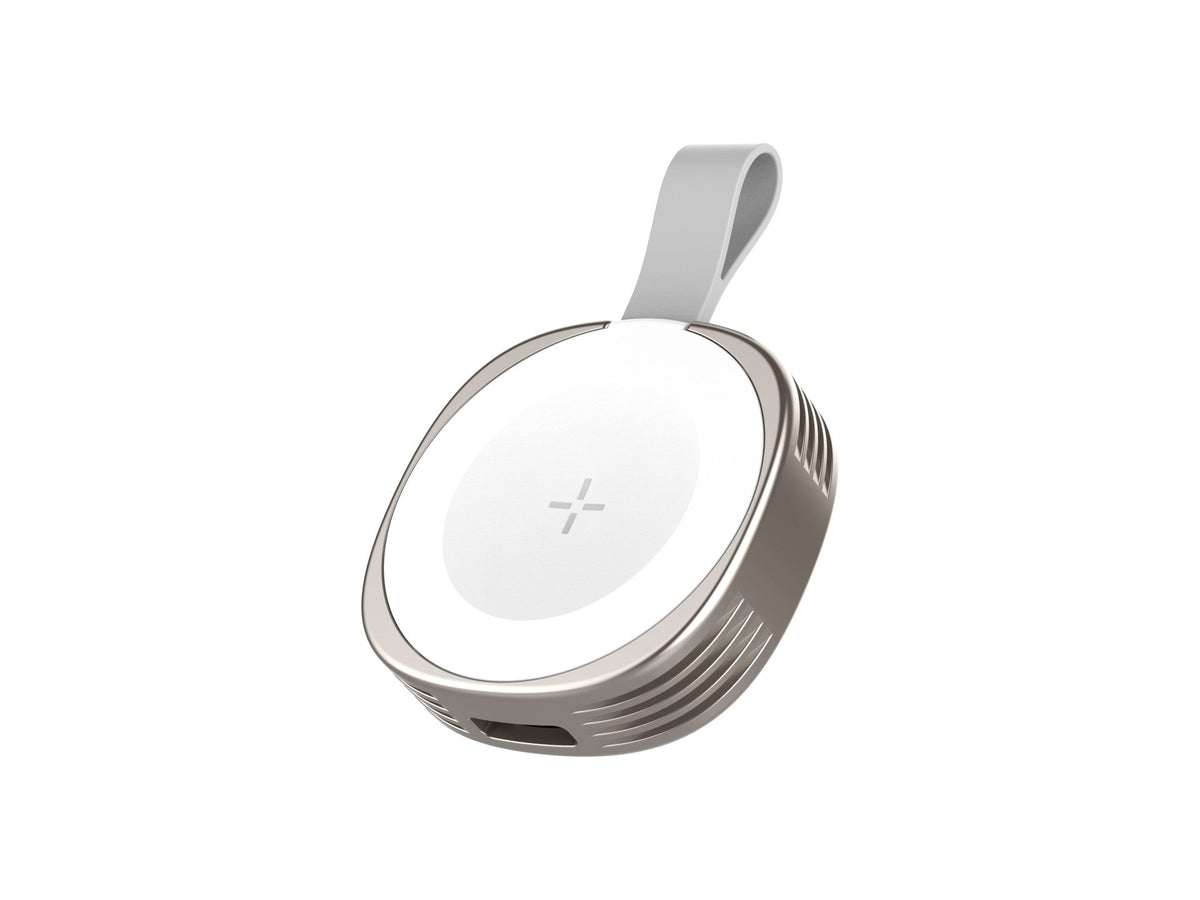 Techancy Carregador Wireless iWatch TF2800 2.5W, iman forte, USB-C/Lightning, compacto, compativel Apple Watch